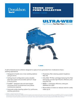 Trunk 2000 Weld Fume Collector Brochure Download | AIRPLUS Industrial