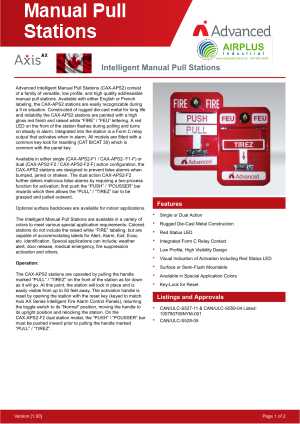 Manual Pull Station Download Brochure Icon | AIRPLUS Industrial