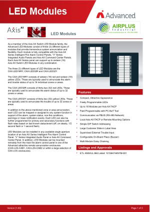 Axis AX LED Modules Brochure Download Icon | AIRPLUS Industrial