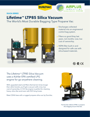 DuroVac Lifetime Series LTP 85 Silica datasheet download icon | AIRPLUS Industrial