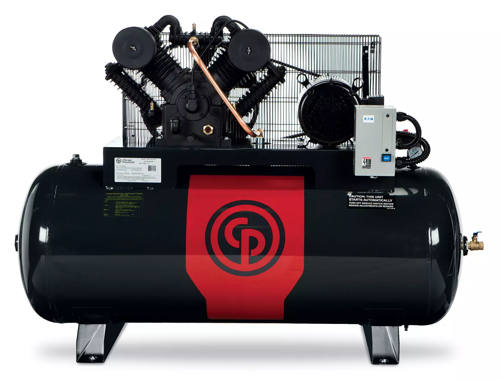 Chicago Pneumatic Iron Series - Two Stage Electric Simplex and Duplex Compressors | AIRPLUS Industrial