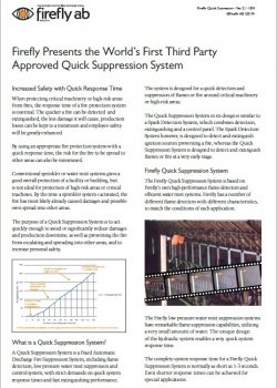 Firefly Quick Supression System Brochure Download Icon | AIRPLUS Industrial