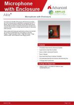 Click to download brochure for Axis Microphone w/ Enclosure