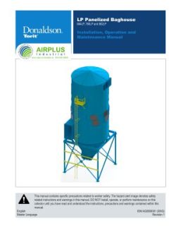 Donaldson LP Series large panelized Baghouse Dust Collector installation & operation manual download icon | AIRPLUS Industrial