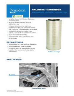 Donaldson Celluex Cartridge Filter brochure download icon | AIRPLUS Industrial