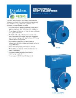 Donaldson Centrifugal Mist Collector brochure download icon | AIRPLUS Industrial