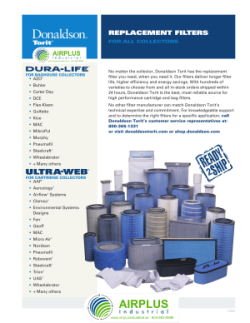 Donaldson Competative Fit Baghouse Filter brochure download icon | AIRPLUS Industrial