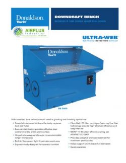 Donaldson Downdraft Bench brochure download icon | AIRPLUS Industrial