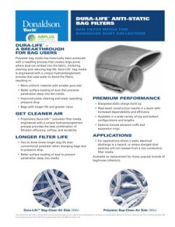 Donaldson Dura-Life Anti-Static Oleophobic Baghouse Filter datasheet download icon | AIRPLUS Industrial