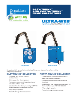 Donaldson Easy-Trunk & Porta-Trunk fume collector brochure download icon | AIRPLUS Industrial