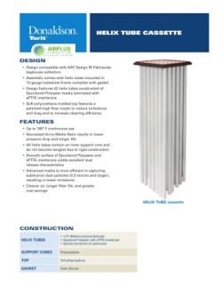 Donaldson Helix Tube Cassette Filter datasheet download icon | AIRPLUS Industrial