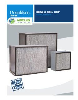 Donaldson Panel HEPA Filters brochure download icon | AIRPLUS Industrial
