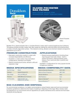 Donaldson Polyester Felt - Glazed Baghouse Filter datasheet download icon | AIRPLUS Industrial