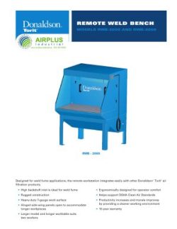 Donaldson Remote Weld Bench fume collector datasheet download icon | AIRPLUS Industrial