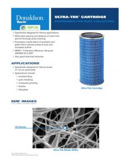 Donaldson Ultra-Tek Cartridge Filter brochure download icon | AIRPLUS Industrial