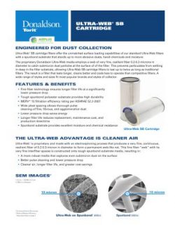 Donaldson Ultra-Web SB dust collector filter brochure download icon | AIRPLUS Industrial